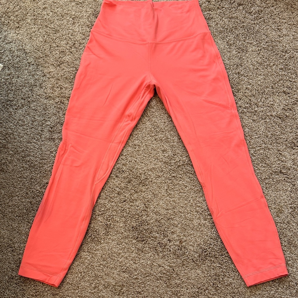 Lululemon Align Raspberry Cream 25” leggings in size 8